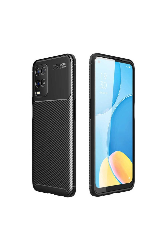 [RNZ-TA53861] Oppo A54 4G Uyumlu Kılıf Zore Negro Silikon Kapak (Siyah)