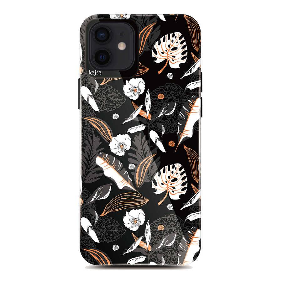Apple iPhone 12 Uyumlu Kılıf Kajsa Botanic Kapak
