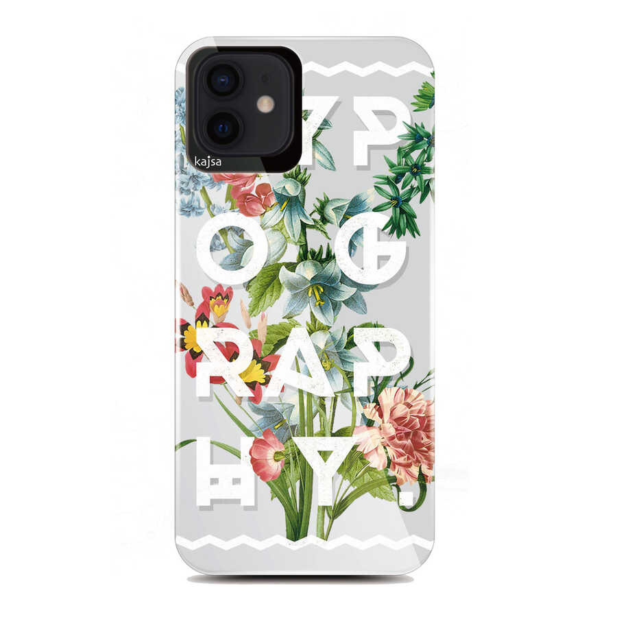 [RNZ-TA56905] Apple iPhone 12 Uyumlu Kılıf Kajsa Floral Kapak (NO1)