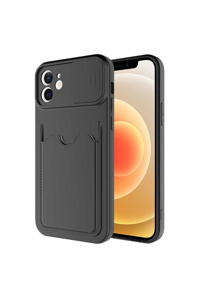 [RNZ-TA56520] Apple iPhone 12 Mini Uyumlu Kılıf ​Zore Kartix Kapak (Siyah)
