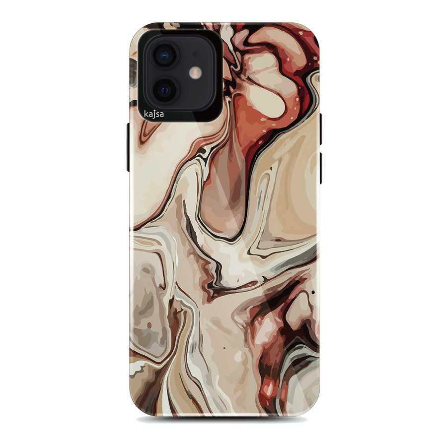 [RNZ-TA56857] Apple iPhone 12 Uyumlu Kılıf Kajsa Lava Kapak (NO1)