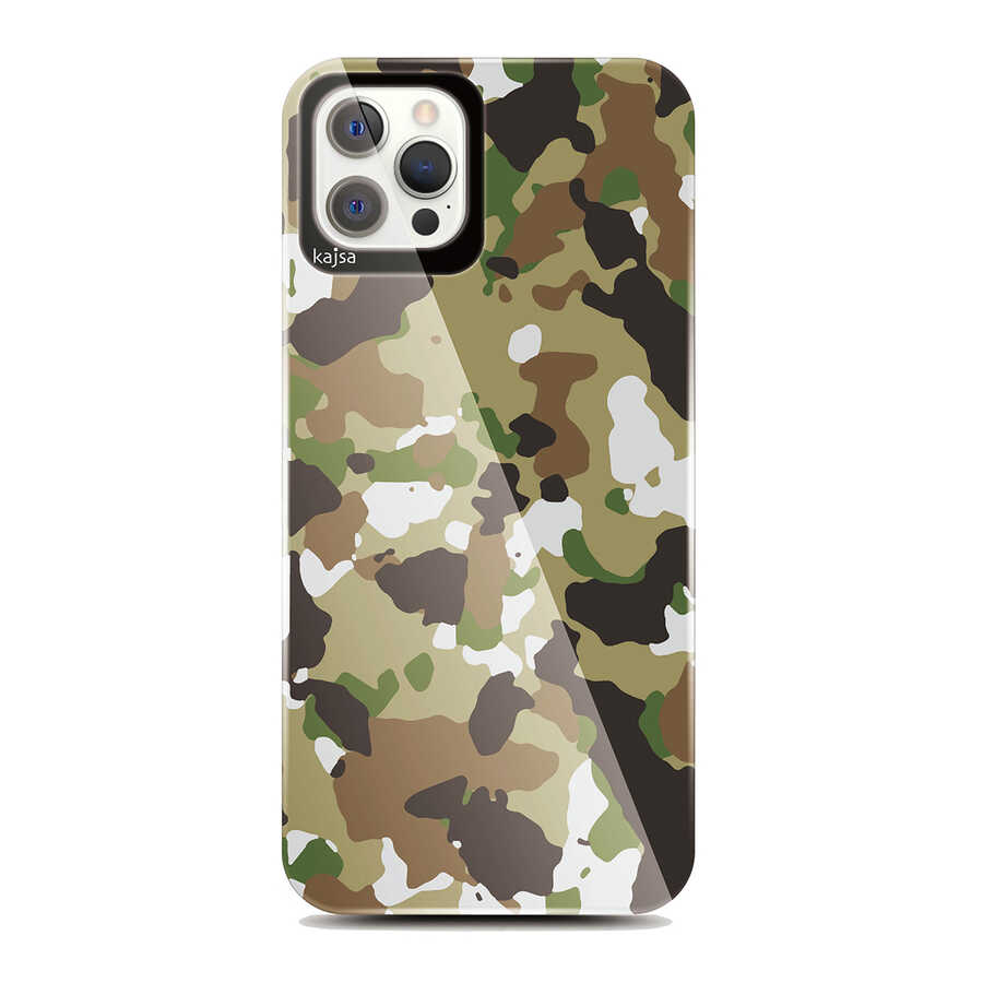 Apple iPhone 12 Pro Uyumlu Kılıf Kajsa Camo Kapak