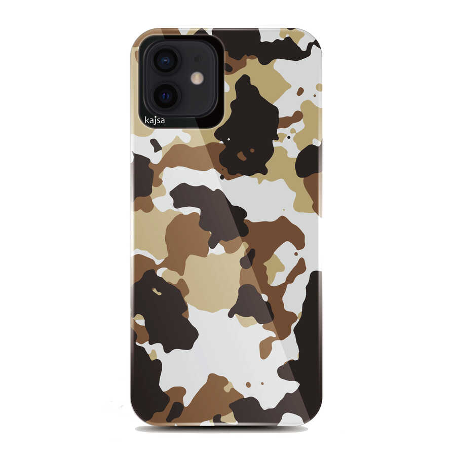 Apple iPhone 12 Uyumlu Kılıf Kajsa Camo Kapak