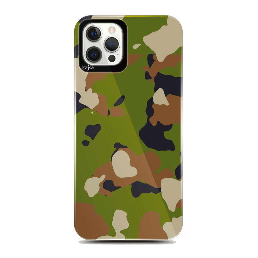 Apple iPhone 12 Pro Max Uyumlu Kılıf Kajsa Camo Kapak