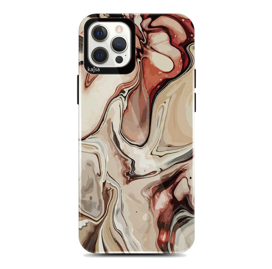 [RNZ-TA56865] Apple iPhone 12 Pro Max Uyumlu Kılıf Kajsa Lava Kapak (NO1)