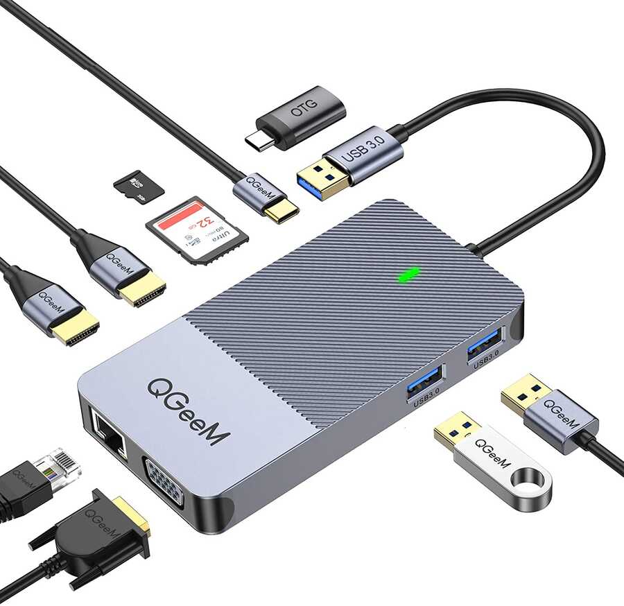 [RNZ-TA56987] Qgeem QG-D3908 Usb Hub