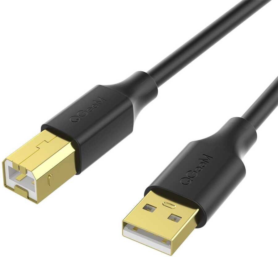 [RNZ-TA56985] Qgeem QG-CVQ23 Usb Type-A To Usb Type-B Kablo 3.05M