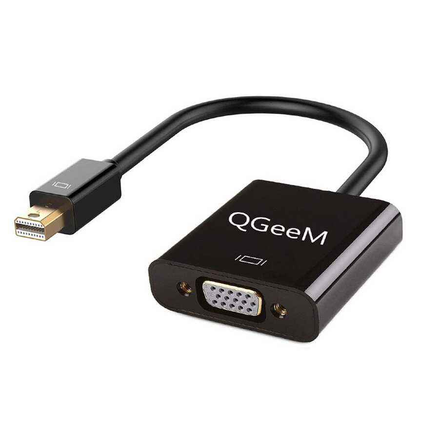 [RNZ-TA57000] Qgeem QG-HD17 Mini Display Port To VGA Dönüştürücü