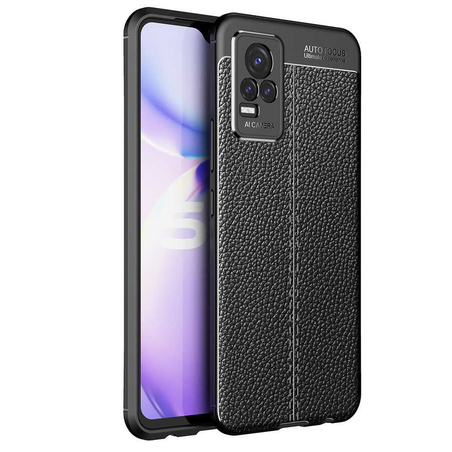 [RNZ-TA57090] Vivo V21E Uyumlu Kılıf Zore Niss Silikon Kapak (Siyah)