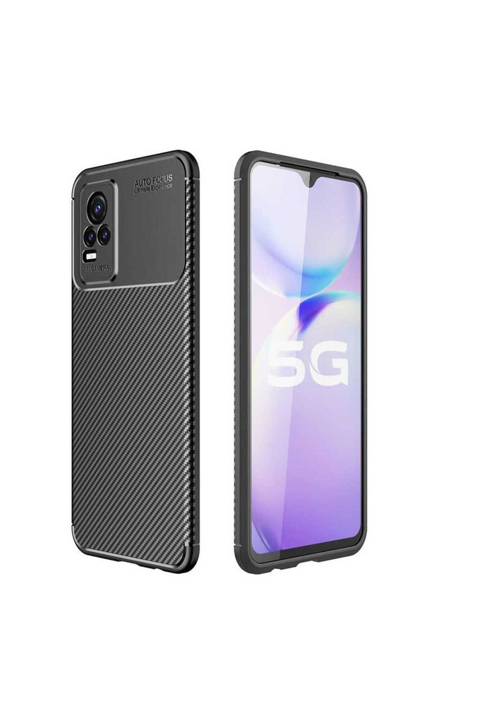 [RNZ-TA57084] Vivo V21E Uyumlu Kılıf Zore Negro Silikon Kapak (Siyah)