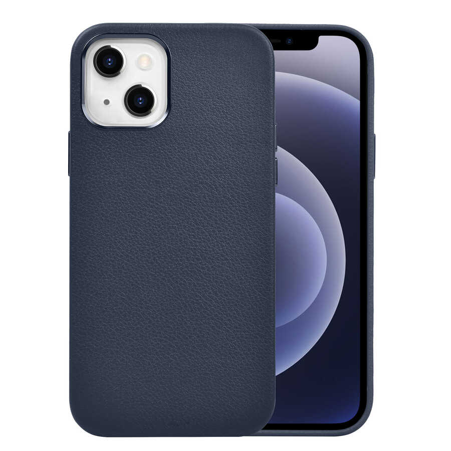 Apple iPhone 13 Uyumlu Kılıf Wiwu Calfskin Kapak