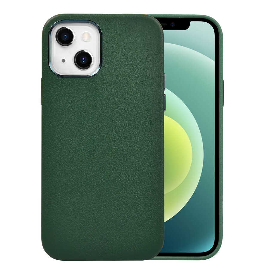 Apple iPhone 13 Uyumlu Kılıf Wiwu Calfskin Kapak