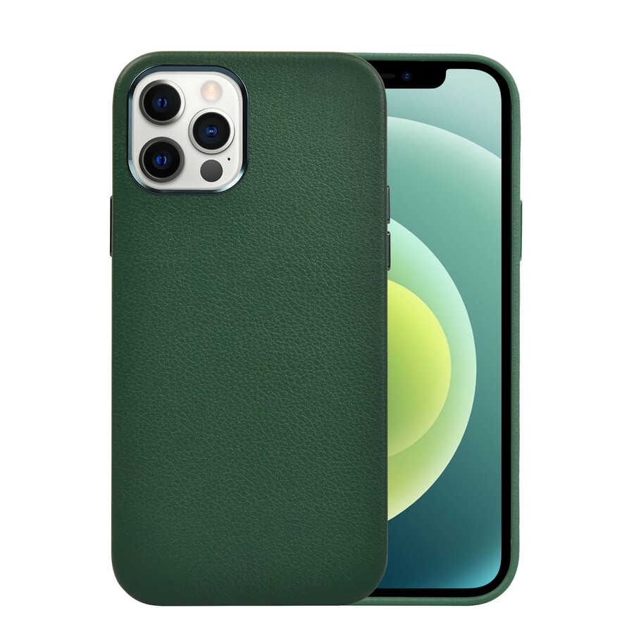 Apple iPhone 13 Pro Max Uyumlu Kılıf Wiwu Calfskin Kapak