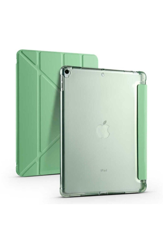 Apple iPad 10.2 2021 (9.Nesil) Uyumlu Kılıf Zore Tri Folding Kalem Bölmeli Standlı Kılıf