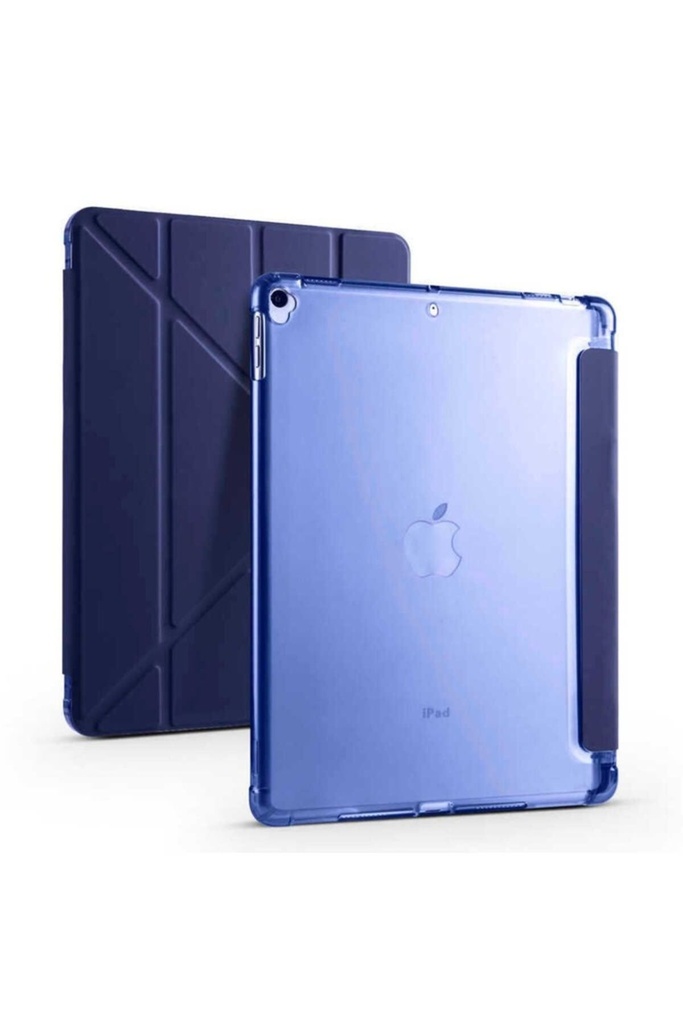 Apple iPad 10.2 2021 (9.Nesil) Uyumlu Kılıf Zore Tri Folding Kalem Bölmeli Standlı Kılıf