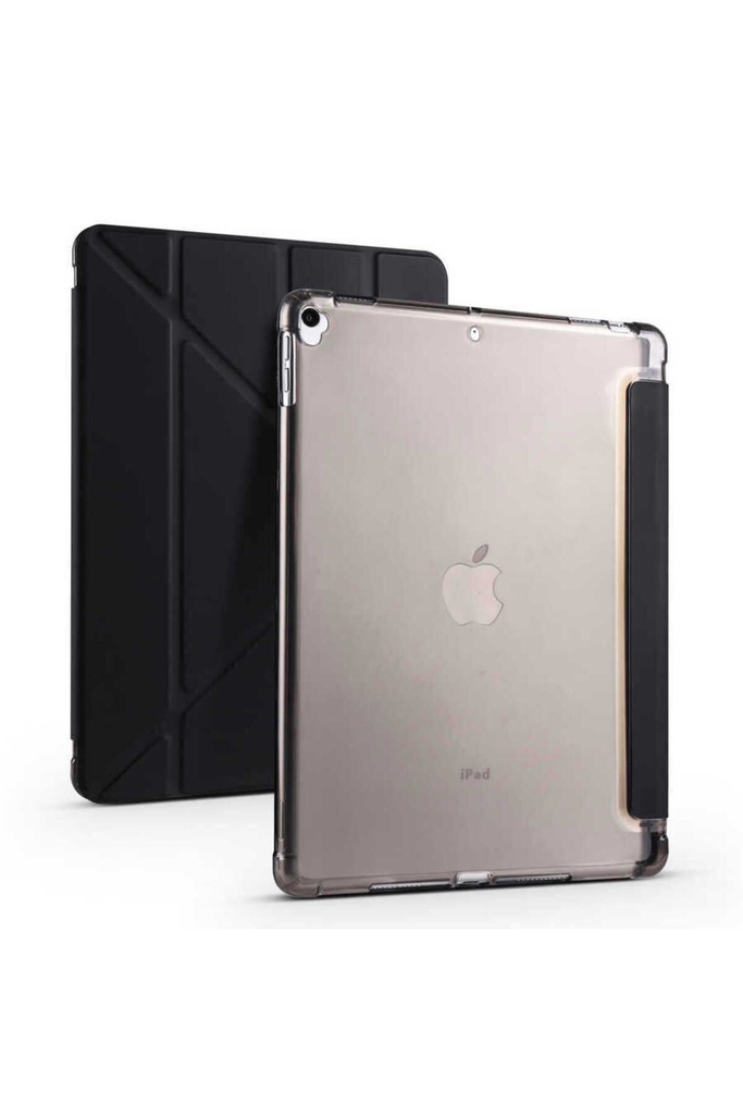 Apple iPad 10.2 2021 (9.Nesil) Uyumlu Kılıf Zore Tri Folding Kalem Bölmeli Standlı Kılıf