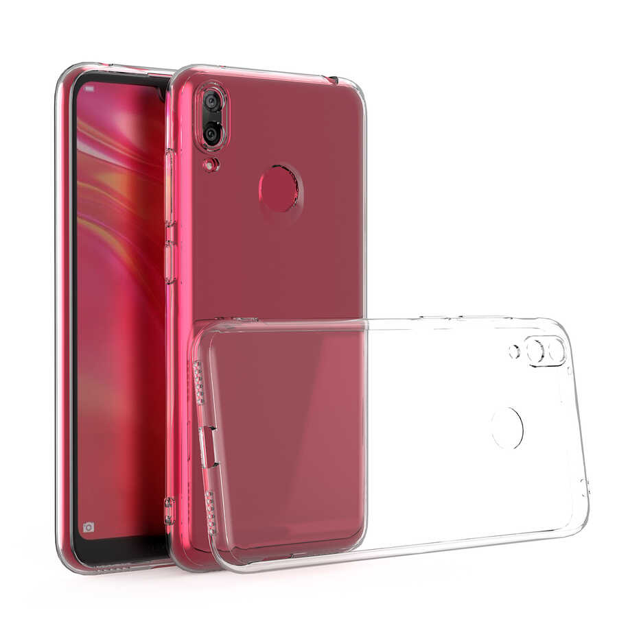 [RNZ-TA57435] Huawei Y7 Prime 2019 Uyumlu Kılıf Zore Kamera Korumalı Süper Silikon Kapak