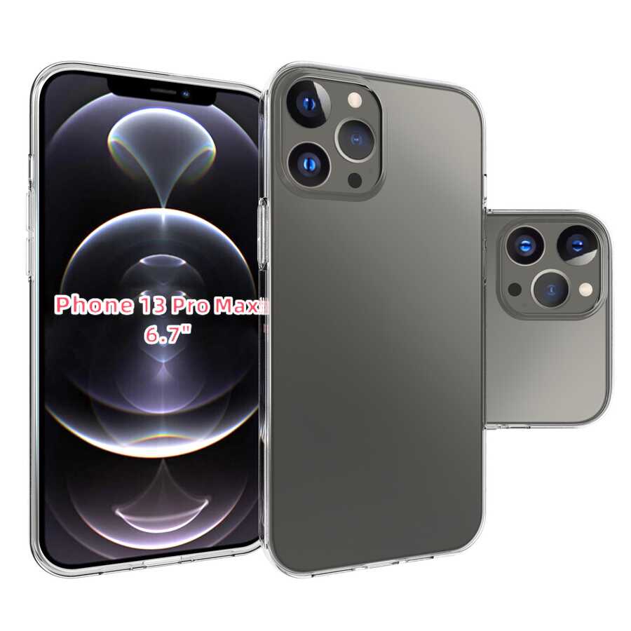 [RNZ-TA57471] Apple iPhone 13 Pro Max Uyumlu Kılıf Zore Süper Silikon Kapak