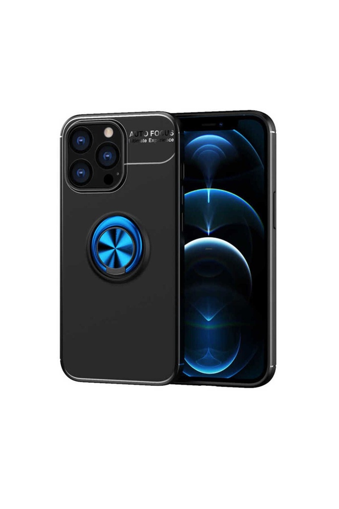 [RNZ-TA57567] Apple iPhone 13 Pro Max Uyumlu Kılıf Zore Ravel Silikon Kapak (Siyah)
