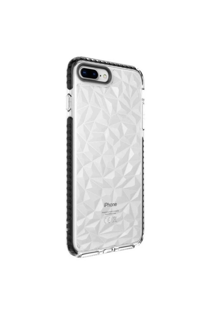[RNZ-TA57606] Apple iPhone 8 Plus Uyumlu Kılıf Zore Buzz Kapak (Siyah)