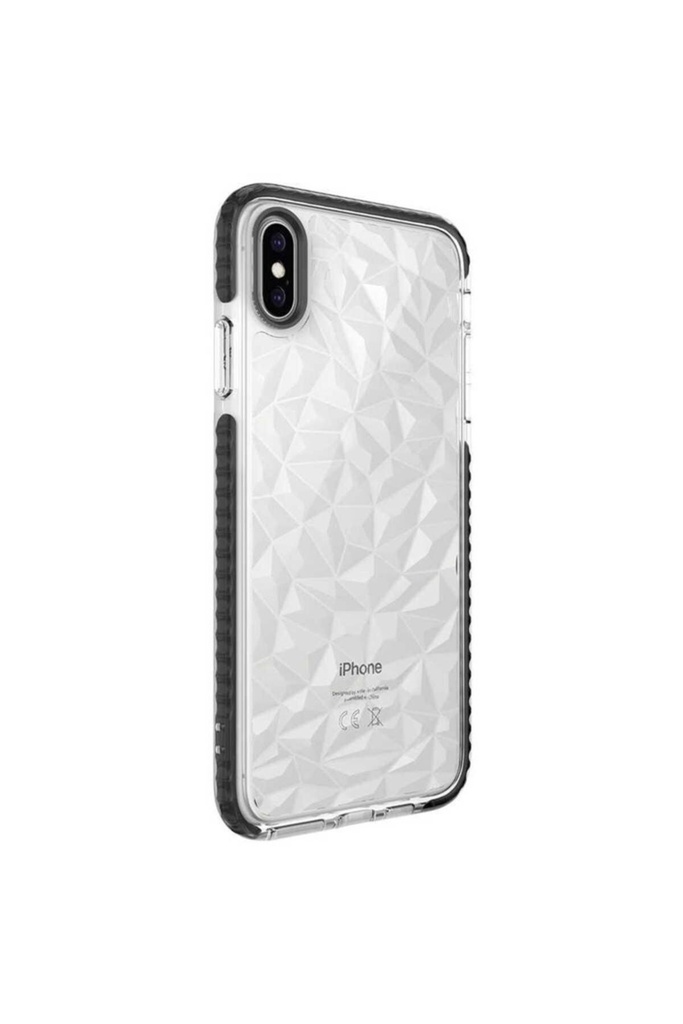 [RNZ-TA57611] Apple iPhone X Uyumlu Kılıf Zore Buzz Kapak (Siyah)