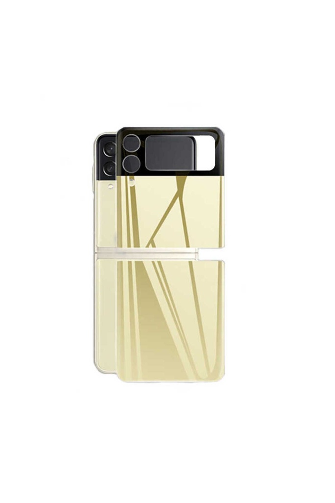 Samsung Galaxy Z Flip 3 Uyumlu Zore 3D Standart 2 in 1 Arka Koruyucu