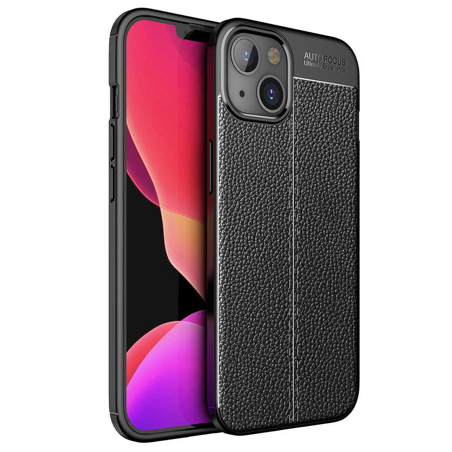 [RNZ-TA57991] Apple iPhone 13 Uyumlu Kılıf Zore Niss Silikon Kapak (Siyah)