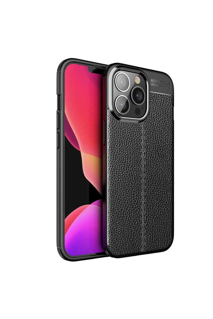 [RNZ-TA58000] Apple iPhone 13 Pro Max Uyumlu Kılıf Zore Niss Silikon Kapak (Siyah)
