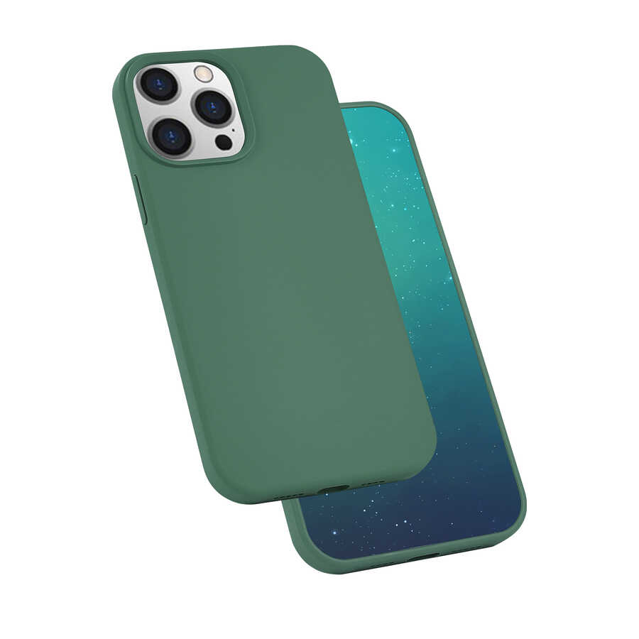 Apple iPhone 13 Pro Uyumlu Kılıf Zore Silk Silikon