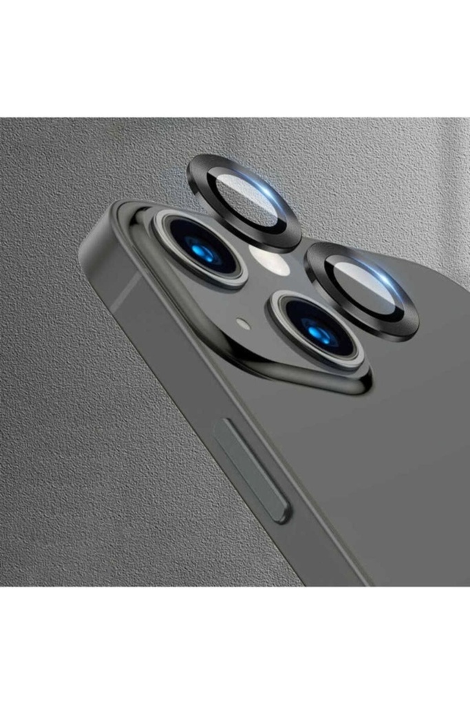[RNZ-TA58109] Apple iPhone 13 Uyumlu Zore CL-04 Kamera Lens Koruyucu (Siyah)