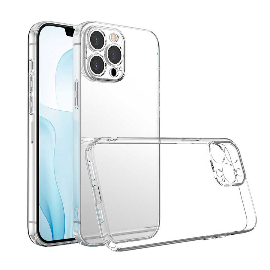 [RNZ-TA58163] Apple iPhone 13 Pro Uyumlu Kılıf Zore Kamera Korumalı Süper Silikon Kapak