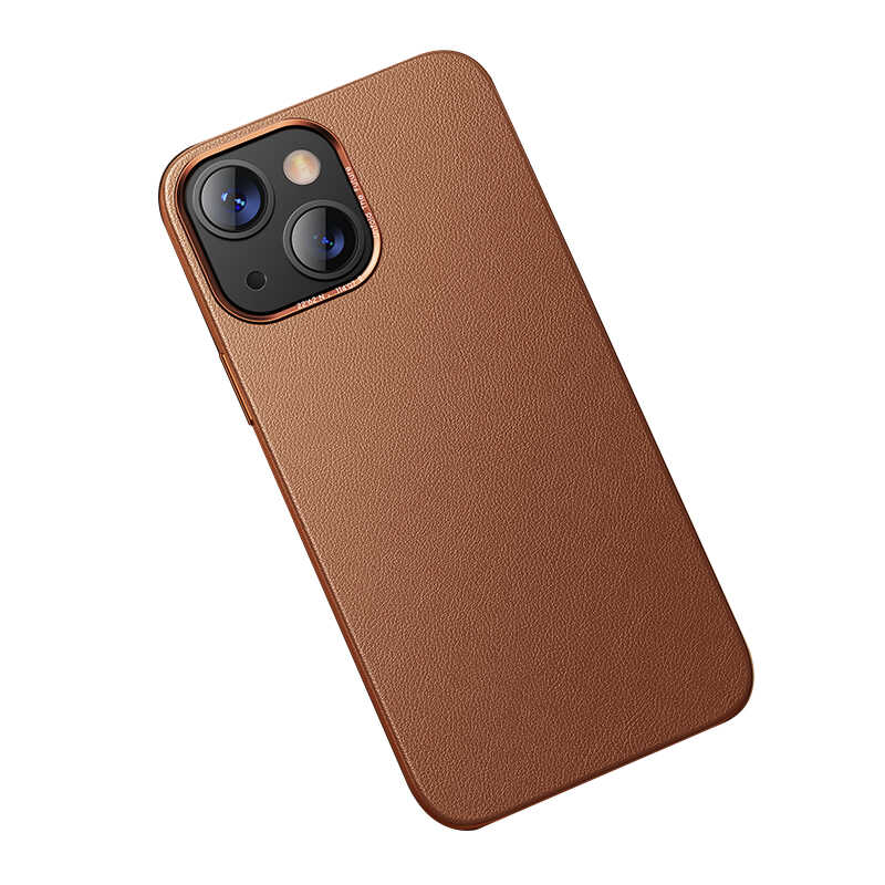 Apple iPhone 13 Uyumlu Kılıf Benks Magnetic Hakiki Deri Kılıf