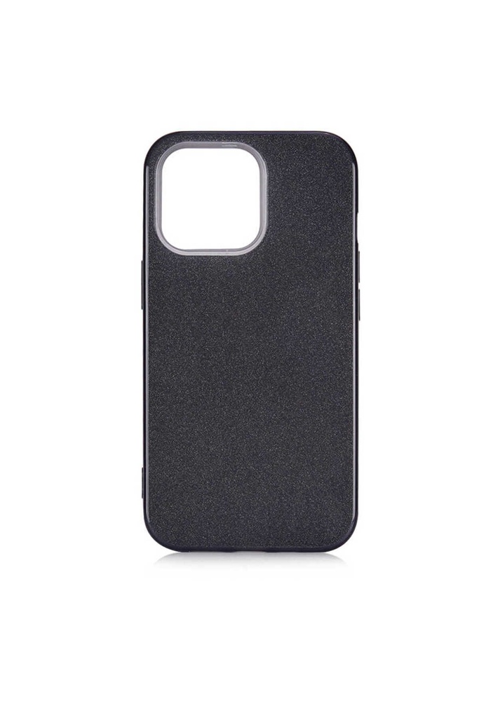 [RNZ-TA58401] Apple iPhone 13 Pro Max Uyumlu Kılıf Zore Shining Silikon (Siyah)