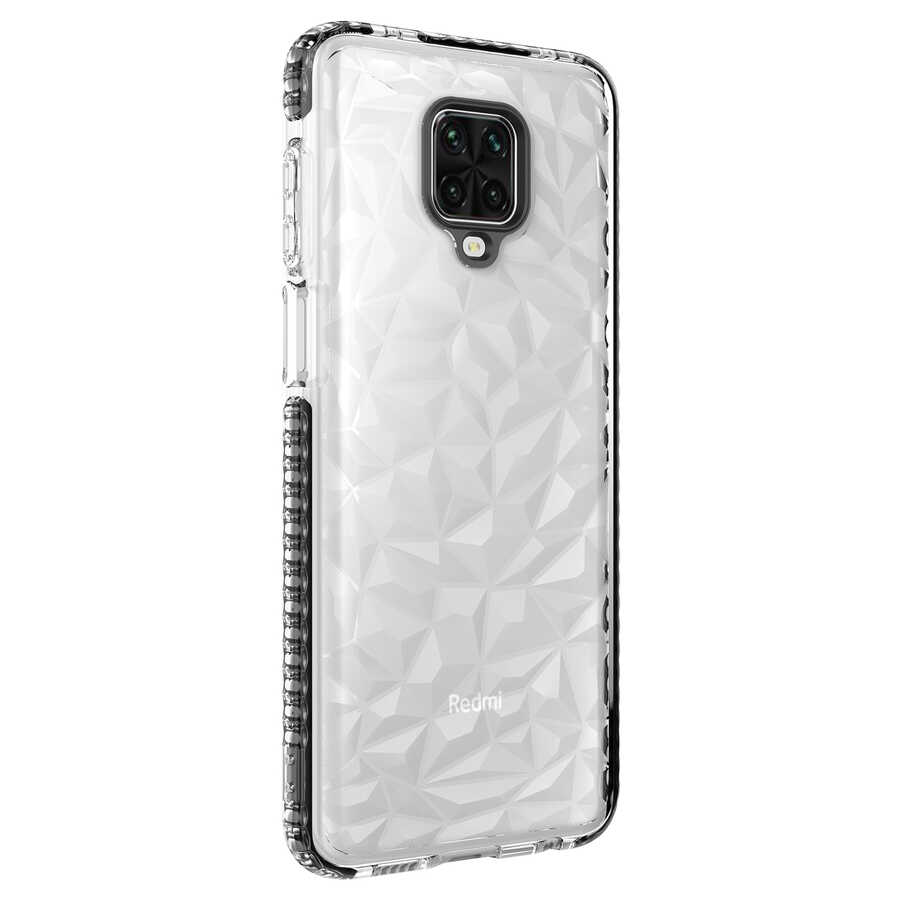 [RNZ-TA58451] Xiaomi Redmi Note 9S Uyumlu Kılıf Zore Buzz Kapak (Siyah)