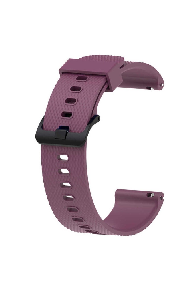 Samsung Galaxy Watch 42mm Uyumlu 20mm Kordon Silikon Tırtıllı Yumuşak Esnek KRD-46 Kayış