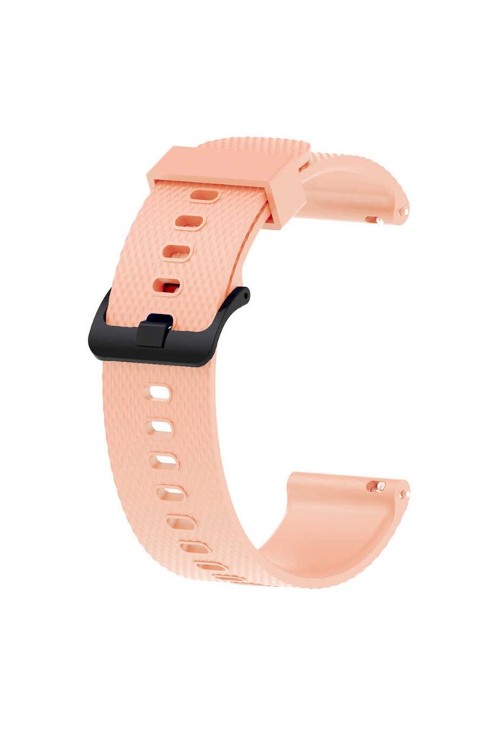 Samsung Galaxy Watch Active 2 44mm Uyumlu 20mm Kordon Silikon Tırtıllı Yumuşak Esnek KRD-46 Kayış