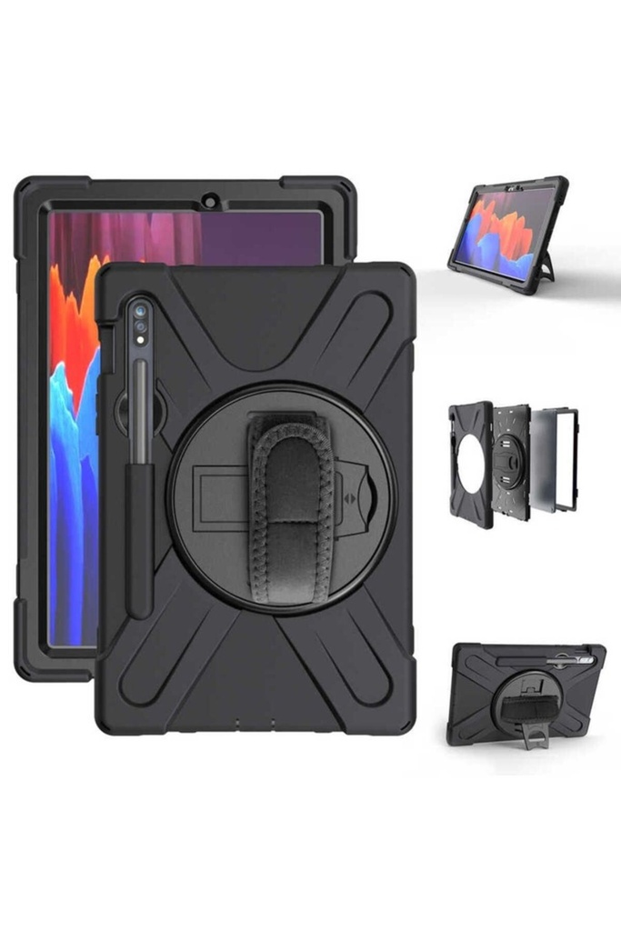 Samsung Galaxy Tab S7 Plus T970 Uyumlu Kılıf Zore Defender Tablet Silikon