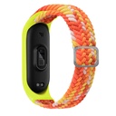 Xiaomi Mi Band 5 Uyumlu Kordon Örgü İşlemeli Yumuşak Hasır KRD-49 Kayış