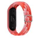 Xiaomi Mi Band 5 Uyumlu Kordon Örgü İşlemeli Yumuşak Hasır KRD-49 Kayış