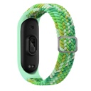 Xiaomi Mi Band 6 Uyumlu Kordon Örgü İşlemeli Yumuşak Hasır KRD-49 Kayış