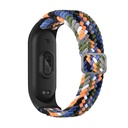Xiaomi Mi Band 6 Uyumlu Kordon Örgü İşlemeli Yumuşak Hasır KRD-49 Kayış
