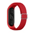 Xiaomi Mi Band 6 Uyumlu Kordon Örgü İşlemeli Yumuşak Hasır KRD-49 Kayış