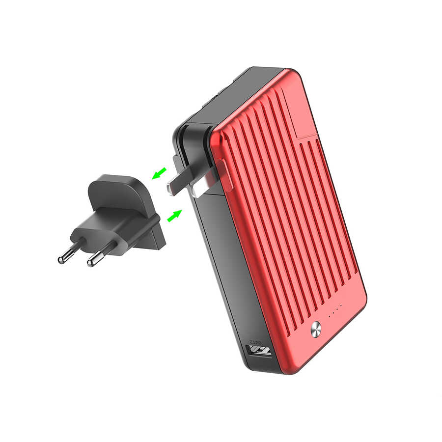 [RNZ-TA59113] Xipin T106 10000 Mah Powerbank (Kırmızı)