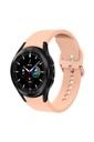 Samsung Galaxy Watch 4 44mm Uyumlu Kordon Silikon Spor Görünümlü Esnek Yumuşak KRD-50 Kayış