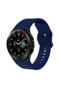 Samsung Galaxy Watch 4 44mm Uyumlu Kordon Silikon Spor Görünümlü Esnek Yumuşak KRD-50 Kayış
