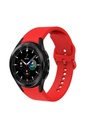 Samsung Galaxy Watch 4 Classic 46mm Uyumlu Kordon Silikon Spor Görünümlü Esnek Yumuşak KRD-50 Kayış