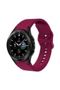 Samsung Galaxy Watch 4 Classic 46mm Uyumlu Kordon Silikon Spor Görünümlü Esnek Yumuşak KRD-50 Kayış