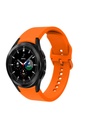 Samsung Galaxy Watch 4 Classic 46mm Uyumlu Kordon Silikon Spor Görünümlü Esnek Yumuşak KRD-50 Kayış