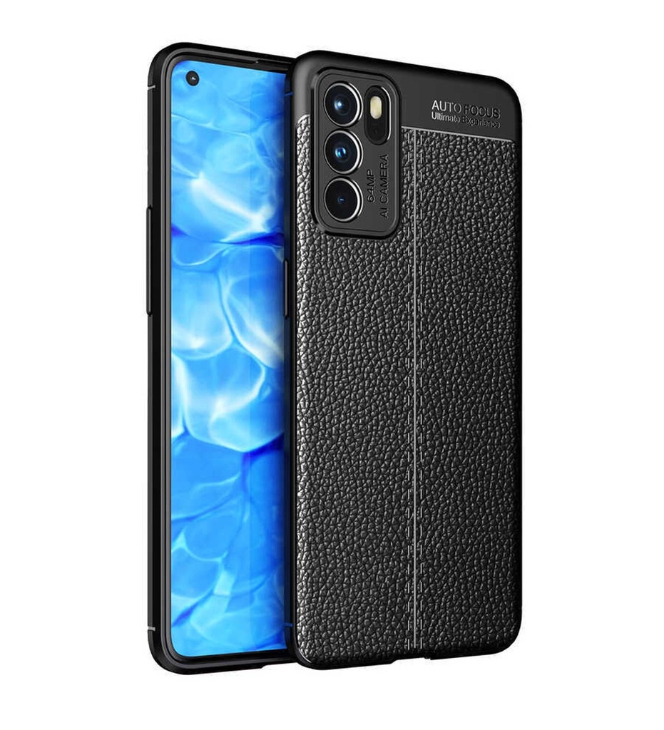 [RNZ-TA59353] Oppo Reno 6 4G Uyumlu Kılıf Zore Niss Silikon Kapak (Siyah)