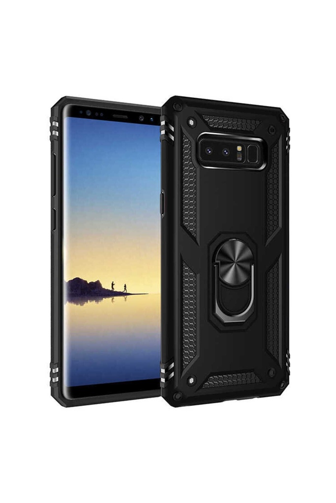 [RNZ-TA59416] Samsung Galaxy Note 8 Uyumlu Kılıf Zore Vega Kapak (Siyah)
